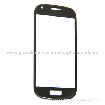 Front glass for Samsung i9300 mini, black high quality panel touch screen